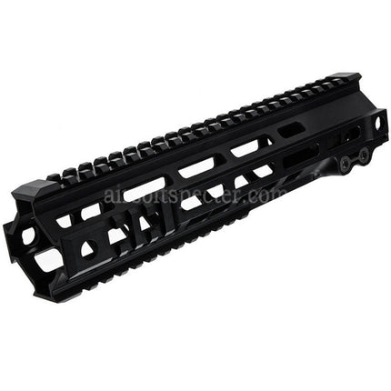 Z-Parts Aluminum 260mm 10 Inches MK4 M-LOK Handguard Rail System with Barrel Nut For Tokyo Marui M4 Series MWS GBB Rifles Airsoft Black