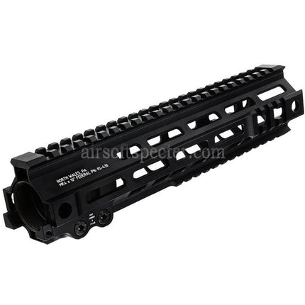 Z-Parts Aluminum 260mm 10 Inches MK4 M-LOK Handguard Rail System with Barrel Nut For Tokyo Marui M4 Series MWS GBB Rifles Airsoft Black