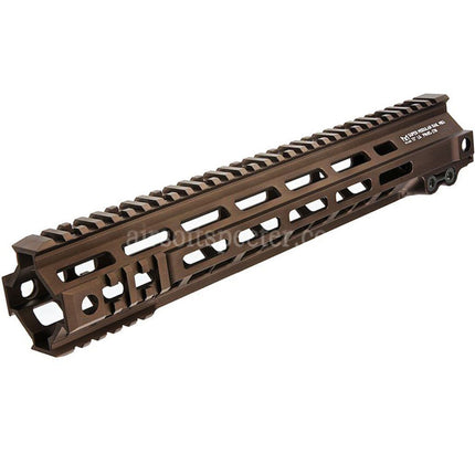 Z-Parts Aluminum 335mm 13 Inches MK4 M-LOK Handguard Rail System with Barrel Nut For Tokyo Marui M4 Series MWS GBB Rifles Airsoft Tan