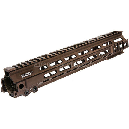Z-Parts Aluminum 335mm 13 Inches MK4 M-LOK Handguard Rail System with Barrel Nut For Tokyo Marui M4 Series MWS GBB Rifles Airsoft Tan