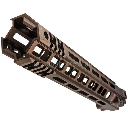 Z-Parts Aluminum 335mm 13 Inches MK4 M-LOK Handguard Rail System with Barrel Nut For Tokyo Marui M4 Series MWS GBB Rifles Airsoft Tan