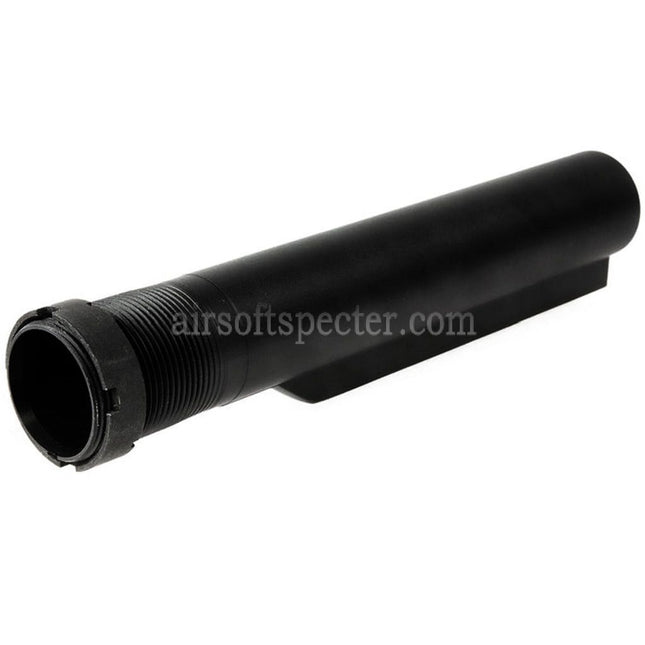 Guns Modify GM CNC Aluminum 6-Position Stock Buffer Tube For Tokyo Marui M4 Series MWS GBB Rifles Airsoft Black
