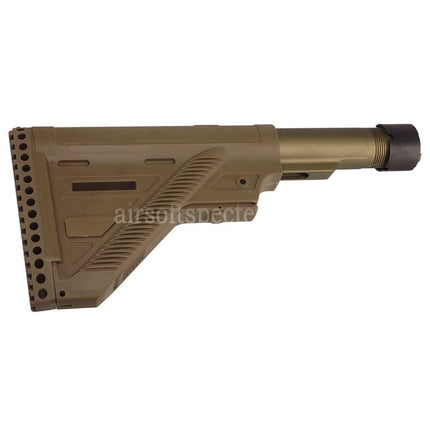 Guns Modify GM HK416 A5 Style Polymer Slim Stock with 6-Position Buffer Tube For VFC Umarex H&K HK416 A5 Series GBB Rifles Airsoft