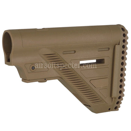 Guns Modify GM HK416 A5 Style Polymer Slim Stock with 6-Position Buffer Tube For VFC Umarex H&K HK416 A5 Series GBB Rifles Airsoft