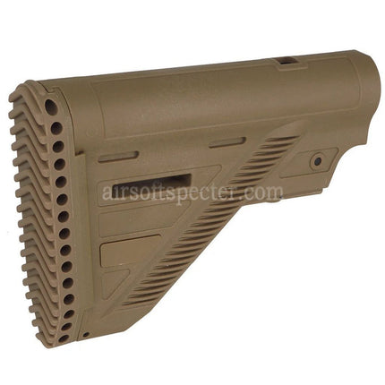 Guns Modify GM HK416 A5 Style Polymer Slim Stock with 6-Position Buffer Tube For VFC Umarex H&K HK416 A5 Series GBB Rifles Airsoft