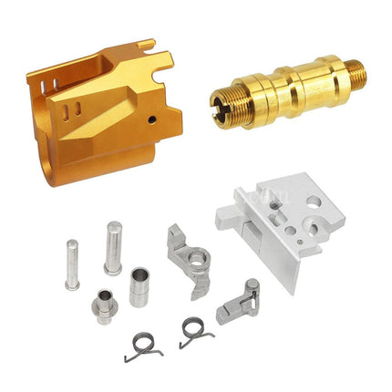 5KU CNC Aluminum Matrix Style Outer Barrel Middle Frame Slide Set For Tokyo Marui Hi-Capa Series GBB Pistols Airsoft