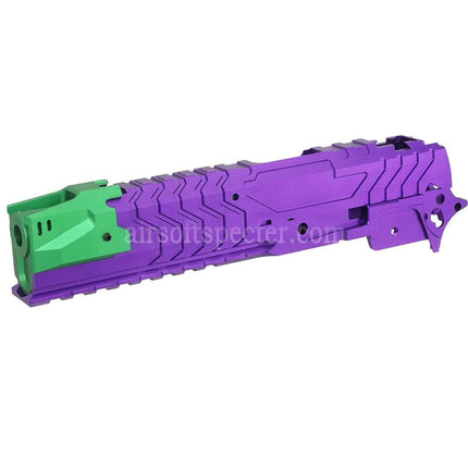 5KU CNC Aluminum Matrix Style Outer Barrel Middle Frame Slide Set For Tokyo Marui Hi-Capa Series GBB Pistols Airsoft