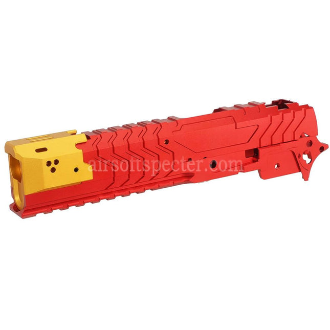5KU CNC Aluminum Matrix Style Outer Barrel Middle Frame Slide Set For Tokyo Marui Hi-Capa Series GBB Pistols Airsoft