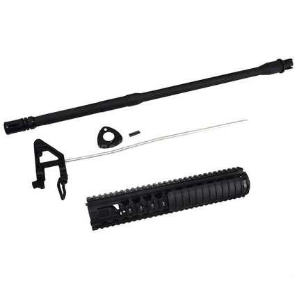 DOUBLE BELL 300mm SR16 M5 M16A4 Style Front Assembly Handguard Rail System with Outer Barrel For CYMA D-BOYS DOUBLE BELL E&C JG GOLDEN EAGLE Echo1 Tokyo Marui AR M4 M16 Series AEG Rifles Airsoft Black