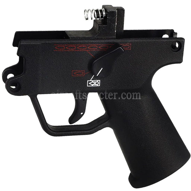 AIRSOFT SPECTER Corps Inférieur Complet en Polymère avec Poignée pour WELL G55 MP5K DOUBLE BELL 722 Maruzen System MP5K Series GBB SMG Rifles Noir