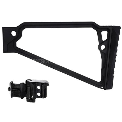 5KU 205mm Aluminum TS-8RP Triangle Rised Cheek Stock with M1913 Adaptor For 20mm Picatinny Stock Adaptor Rifles Airsoft