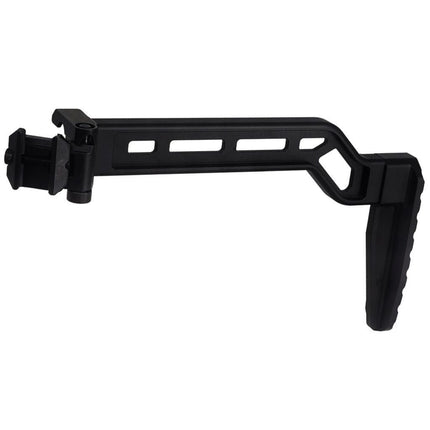 Crosse pliante modulaire tactique en aluminium 5KU avec montage Picatinny pour adaptateur de crosse Picatinny 20 mm pour fusils Airsoft, noire