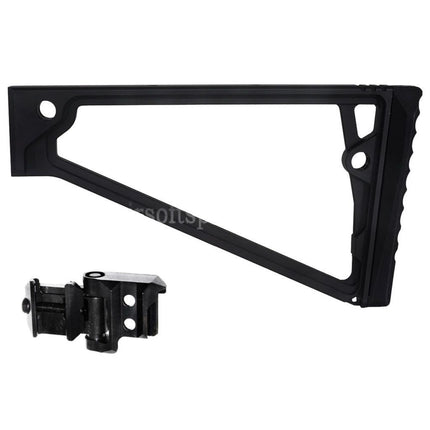 5KU 205mm Aluminum TS-8RP Triangle Stock with M1913 Adaptor For 20mm Picatinny Stock Adaptor Rifles Airsoft