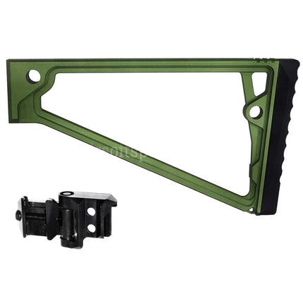 5KU 205mm Aluminum TS-8RP Triangle Stock with M1913 Adaptor For 20mm Picatinny Stock Adaptor Rifles Airsoft