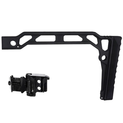 5KU Aluminum SS-8RP Skeleton Folding Rifle Stock For 20mm Picatinny Stock Adaptor Rifles Airsoft