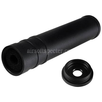 5KU 205mm Aluminum SV SAIGA Silencer Suppressor -14mm CCW Counter-Clockwise Thread Rifles Airsoft Black
