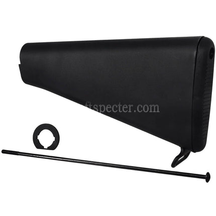 E&C Polymer M16VN Fixed Stock For E&C M4 M16 Series AEG Rifles Airsoft Black