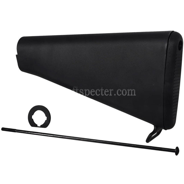 E&C Polymer M16VN Fixed Stock For E&C M4 M16 Series AEG Rifles Airsoft Black