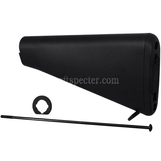 E&C Polymer M16A1 Fixed Stock For E&C M4 M16 Series AEG Rifles Airsoft Black