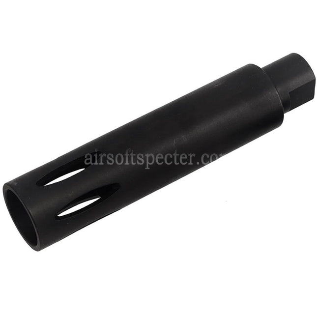 CYMA 113mm XM177 E1 Style Flash Hider For -14mm CCW Counter-Clockwise Thread Barrel Rifles Airsoft Black