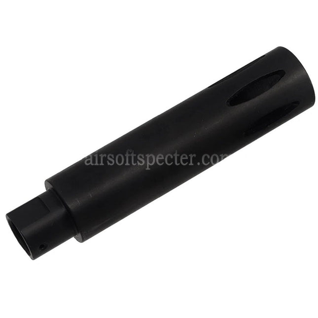 CYMA 113mm XM177 E1 Style Flash Hider For -14mm CCW Counter-Clockwise Thread Barrel Rifles Airsoft Black