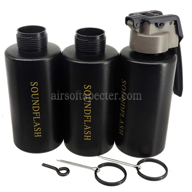 PPS 3pcs Co2 Soundflash Grenade Shell Bottle Package with Reusable Main Core