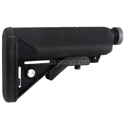 D-Boys 6-Position LMT Style Special Force Crane Stock with Tube For Tokyo Marui M4 Series AEG Rifles Airsoft Black