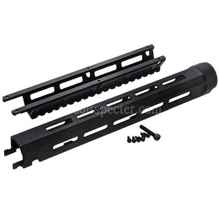 VFC 280mm CNC Aluminum Tactical M-LOK Handguard Rail System For Cybergun FN FNC Series GBB Rifles Airsoft Black
