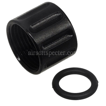 5KU Protecteur de Filetage Vertical Moleté pour Canon Externe -14mm CCW pour Pistolets Airsoft