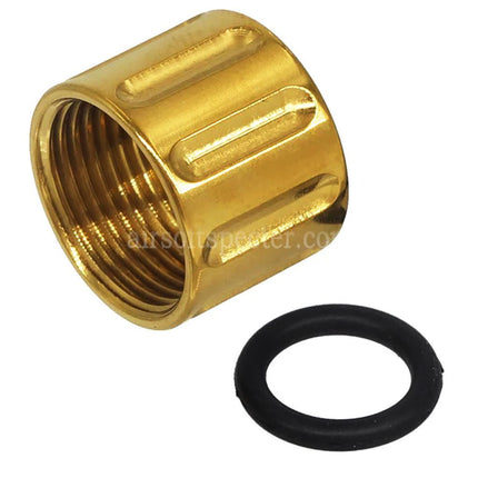 5KU Protecteur de Filetage Vertical Moleté pour Canon Externe -14mm CCW pour Pistolets Airsoft