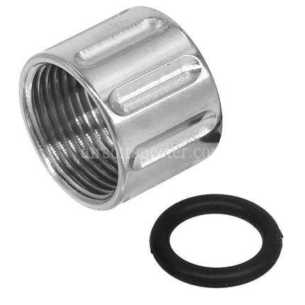 5KU Protecteur de Filetage Vertical Moleté pour Canon Externe -14mm CCW pour Pistolets Airsoft