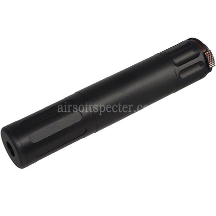 5KU 195mm AAC SR7 Style QD Suppressor Silencer with 3-Prong Flash Hider For -14mm CCW Counter-Clockwise Thread Barrel Rifles Airsoft