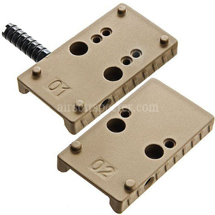 Cybergun Fiber Optic Plate with Charging Handle For Cybergun CANiK TP9 Series GBB Pistols Airsoft