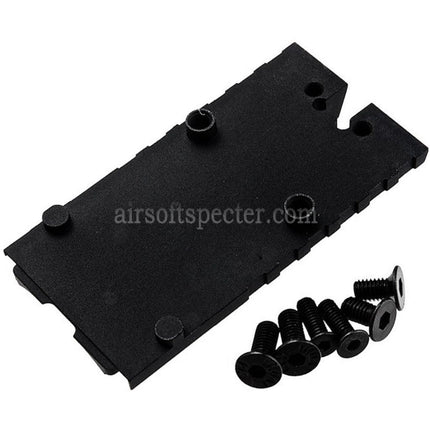 Revanchist Airsoft CNC Aluminum RMR SRO Optic Mount For Tokyo Marui G17 Gen5 MOS Series GBB Pistols Black