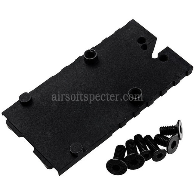 Revanchist Airsoft CNC Aluminum RMR SRO Optic Mount For Tokyo Marui G17 Gen5 MOS Series GBB Pistols Black