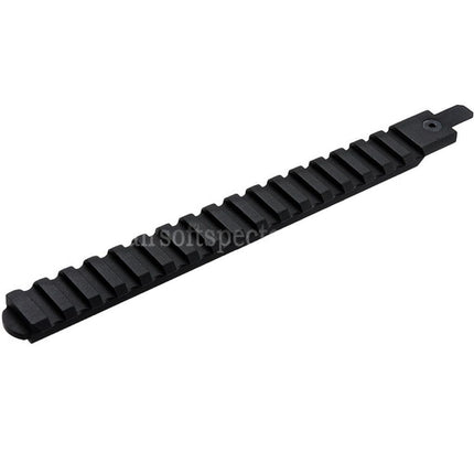 VFC CNC Aluminum 210mm M1913 20mm Picatinny Top Rail with Adaptor For Cybergun FNC GBB Rifles Airsoft Black
