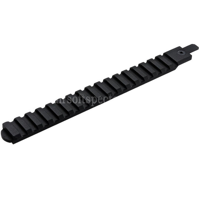 VFC CNC Aluminum 210mm M1913 20mm Picatinny Top Rail with Adaptor For Cybergun FNC GBB Rifles Airsoft Black