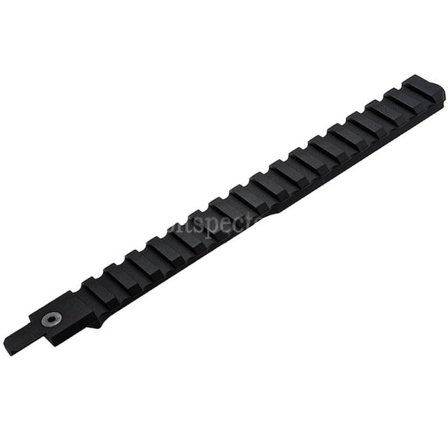 VFC CNC Aluminum 210mm M1913 20mm Picatinny Top Rail with Adaptor For Cybergun FNC GBB Rifles Airsoft Black