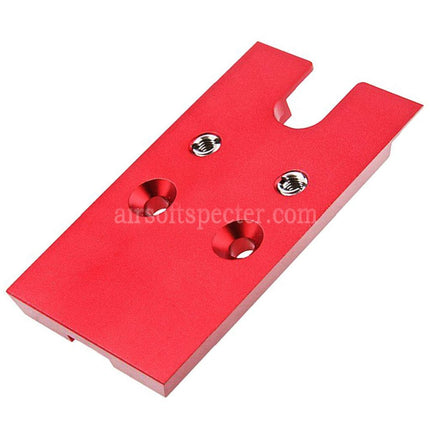 Novritsch CNC Aluminum Premium Red Dot Plate For VT RMR Mounting Footprint Novritsch SSP5 Series GBB Pistols Airsoft