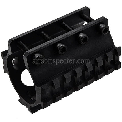 LCT 3-Sides 75mm 7-Slots 20mm Picatinny Suppressor Rail For AS VAL VSS Series Rifles Airsoft Black