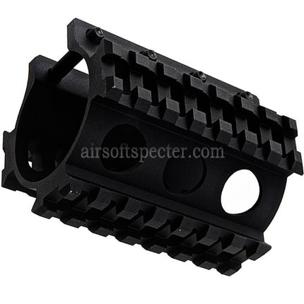 LCT 3-Sides 75mm 7-Slots 20mm Picatinny Suppressor Rail For AS VAL VSS Series Rifles Airsoft Black