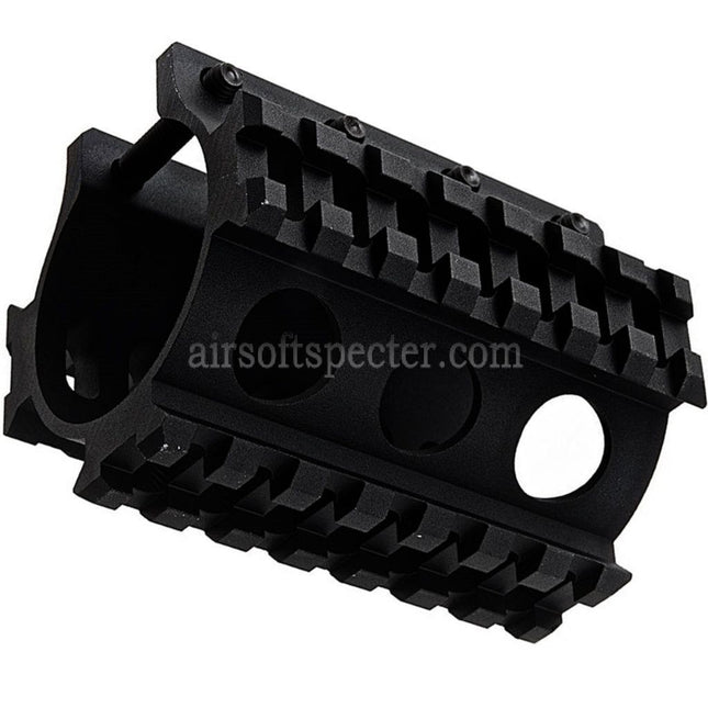 LCT 3-Sides 75mm 7-Slots 20mm Picatinny Suppressor Rail For AS VAL VSS Series Rifles Airsoft Black