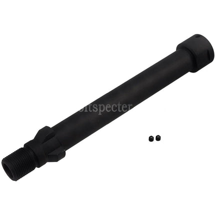 Canon externe BBT 142mm CNC Acier - Filetage horaire de 14mm CCW pour Maruyama SCW-9 PRO-G Series GBB SMG Rifles Airsoft Noir