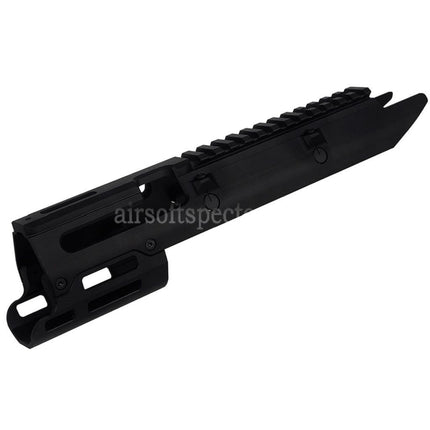 5KU CNC Aluminum UG Style Monolithic M-LOK Handguard Rail System For VFC Umarex MP5K Series GBB Rifles Airsoft Black