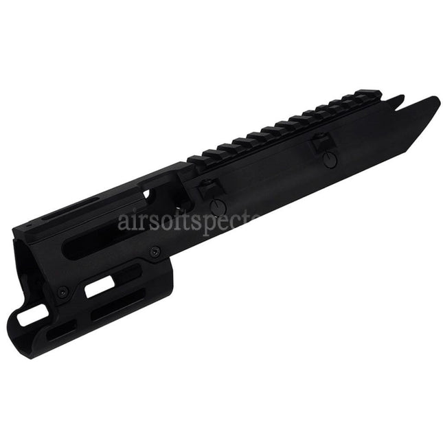 5KU CNC Aluminum UG Style Monolithic M-LOK Handguard Rail System For VFC Umarex MP5K Series GBB Rifles Airsoft Black