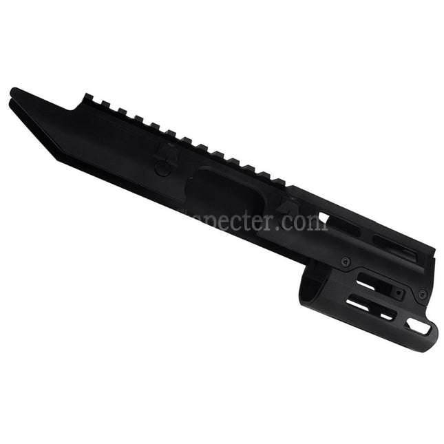 5KU CNC Aluminum UG Style Monolithic M-LOK Handguard Rail System For VFC Umarex MP5K Series GBB Rifles Airsoft Black