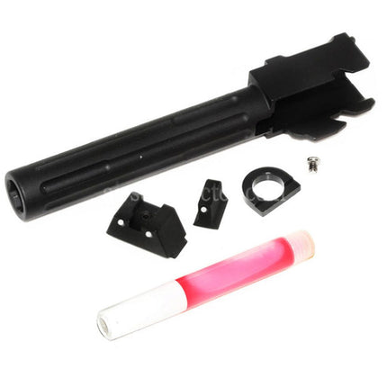 5KU CNC Aluminum 9INE RMR Ready Barrel Slide Set For WE Tokyo Marui G17 Gen3 Series GBB Pistols Airsoft