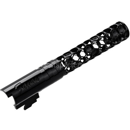Dr. Black CNC 6063 Aluminum 5 Inches 125mm Favos Style Outer Barrel +11mm CW For Armorer Works AW WE-TECH Tokyo Marui Hi-Capa 5.1 Series GBB Pistols Airsoft
