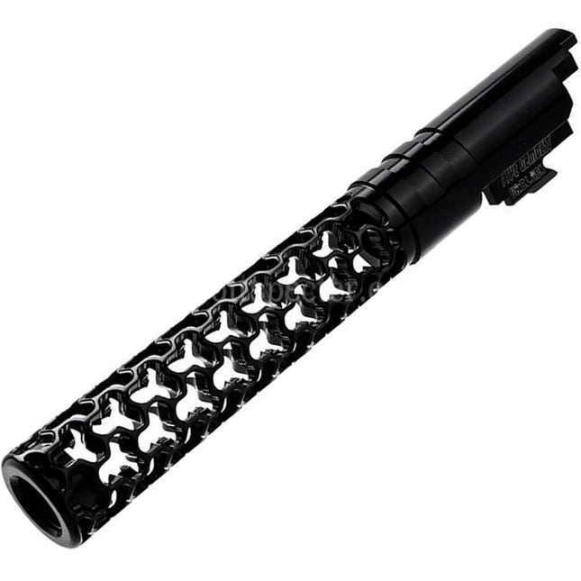 Dr. Black CNC 6063 Aluminum 5 Inches 125mm Geom Style Outer Barrel +11mm CW For Armorer Works AW WE-TECH Tokyo Marui Hi-Capa 5.1 Series GBB Pistols Airsoft