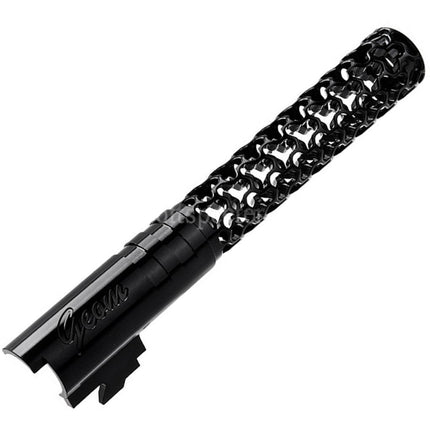 Dr. Black CNC 6063 Aluminum 5 Inches 125mm Geom Style Outer Barrel +11mm CW For Armorer Works AW WE-TECH Tokyo Marui Hi-Capa 5.1 Series GBB Pistols Airsoft